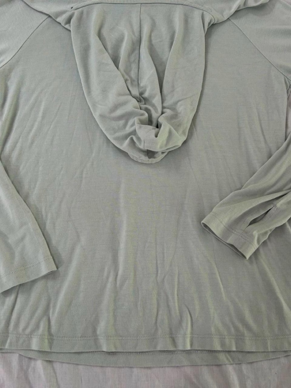 Freefly Light Sage Green Women's Hooded Long-Sleeve Top, bamboo shade hoodie
